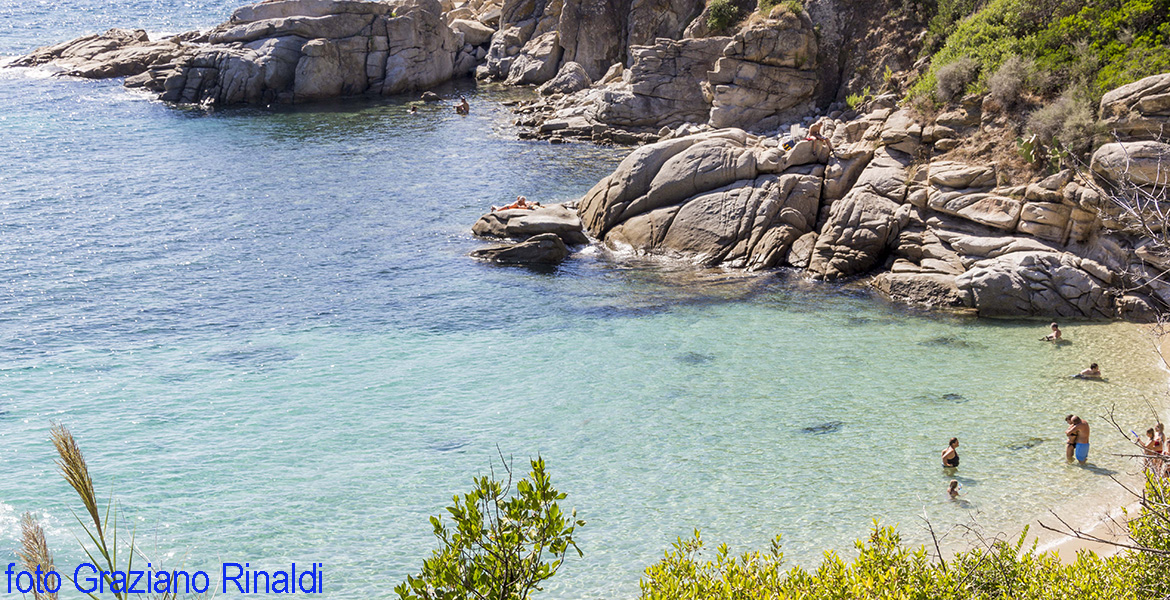 Schöne Buchten von Cavoli Auf der Insel Elba