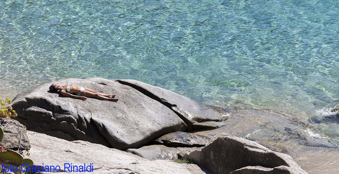 Glatten Felsen am Cavoli Auf der Insel Elba