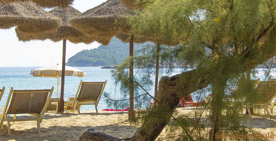 Bademöglichkeiten am Strand von Marina di Campo