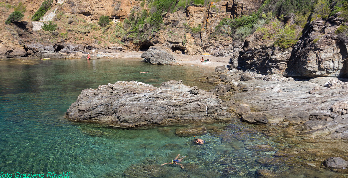 Der schöne Strand von Felciaio auf Insel Elba