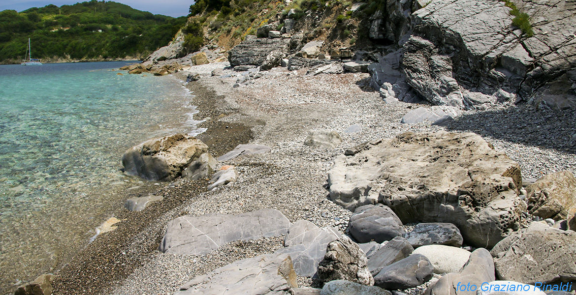 Insel Elba, Viticcio, Strand, Felsen