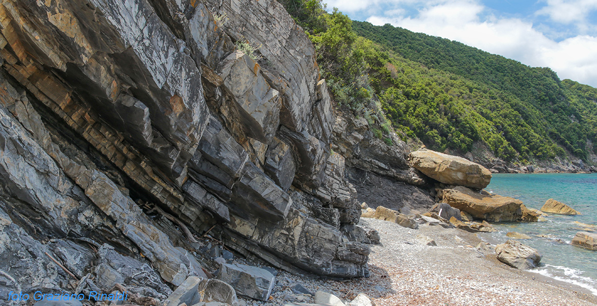 Insel Elba, Viticcio, Punta Penisola, Gestein