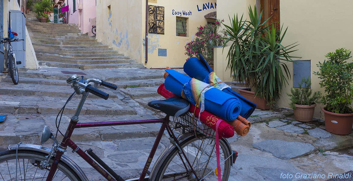 Insel Elba, Porto Azzurro, Italien, Toskana, Mittelmeer, Fahrrad